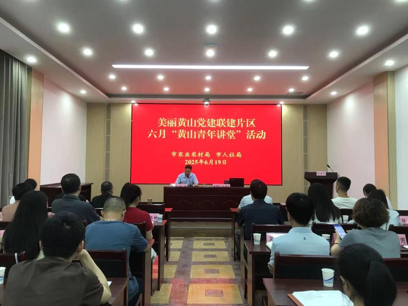 美丽黄山党建联建片区开展黄山青年讲堂暨党务培训活动